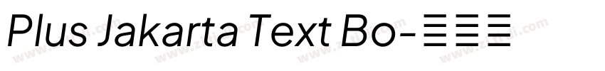 Plus Jakarta Text Bo字体转换